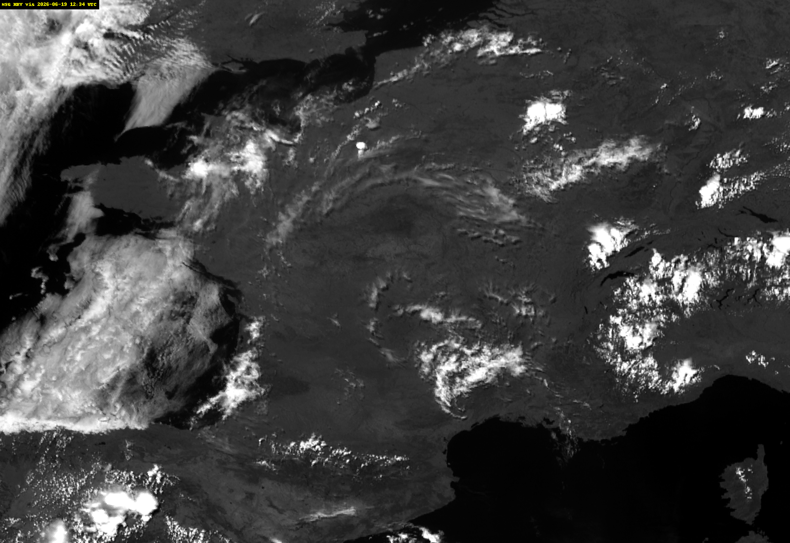 Dernière image satellite visible de la France