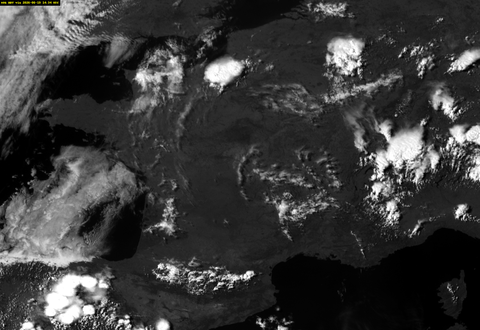Dernière image satellite visible de la France